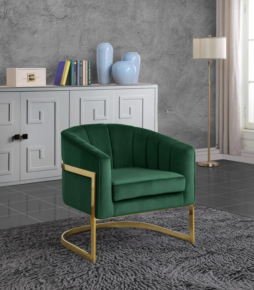 Carter Velvet Upholstered Accent Chair